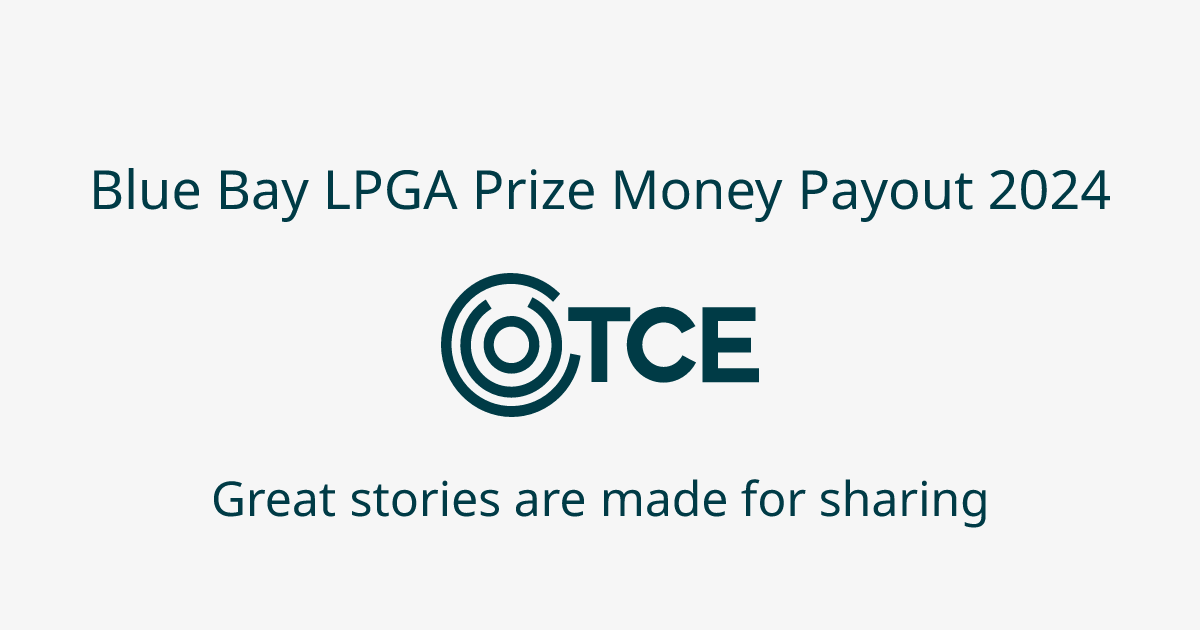 Blue Bay LPGA Prize Money Payout 2024 TCE The Content Exchange
